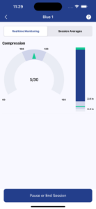 NEW PRESTAN Series 2000 CPR Feedback App Compression Screen